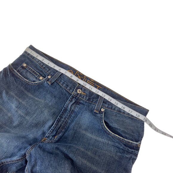 Axist Men's Blue Denim Jeans 36W 34L Straigth Classic Fit - Picture 5 of 12